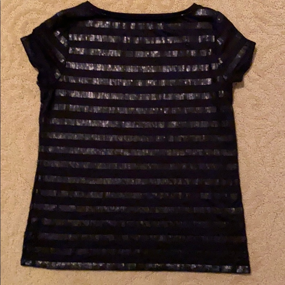 Talbots sequin tee shirt - Picture 2 of 6